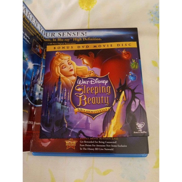 Sleeping Beauty (Blu-ray/Dvd 2-Disc Set) 50th Anniversary Platinum Edition - Picture 3 of 4
